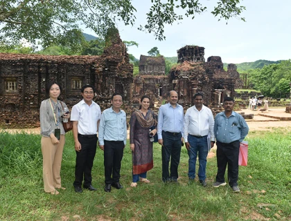 Tài trợ từ chính phủ Ấn Độ để bảo tồn nhóm E-F, di tích Mỹ Sơn