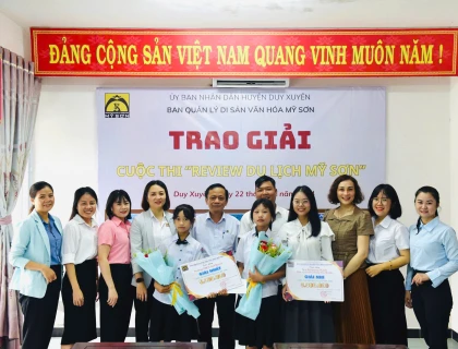 TRAO GIẢI CUỘC THI REVIEW DU LỊCH MỸ SƠN