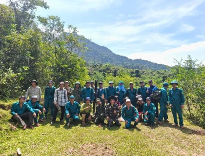 PHỐI HỢP VỚI CÁC ĐƠN VỊ TRONG CÔNG TÁC TUẦN TRA, TRUY QUÉT BẢO VỆ RỪNG TẠI KHU BẢO VỆ CẢNH QUAN